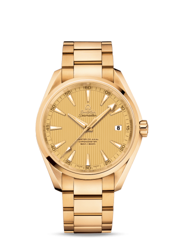 Omega Seamaster Aqua Terra 150m Master Co-Axial 41.5 Yellow Gold / Champagne / Bracelet